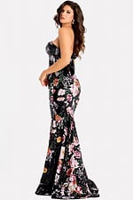 side of mermaid evening dress 48638