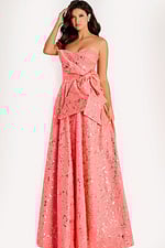 pink print a line dress 48657_