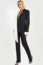 black and white pantsuit 48680