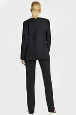 back view of long sleeve jumpsuit 48680