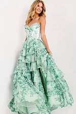 Sweetheart Strapless Dress With Layered Skirt
