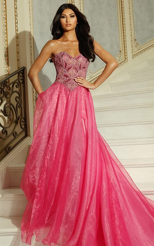 corset bodice embellished tulle ball gown 48906