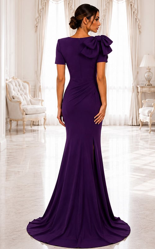 purple mermaid dress 48945