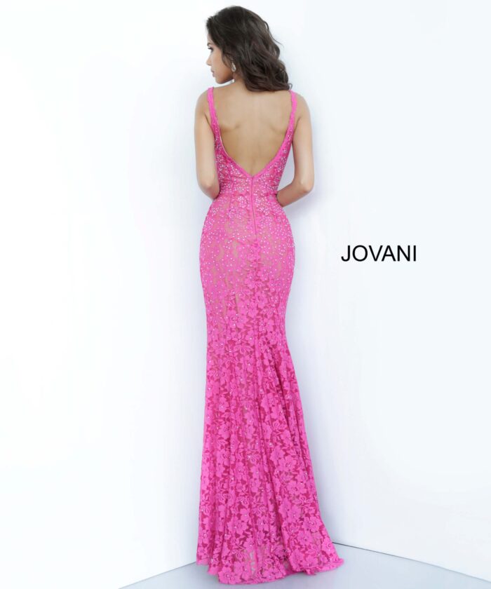 Lace Fitted Jovani Dress 48994