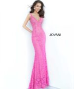 Lace Fitted Jovani Dress 48994