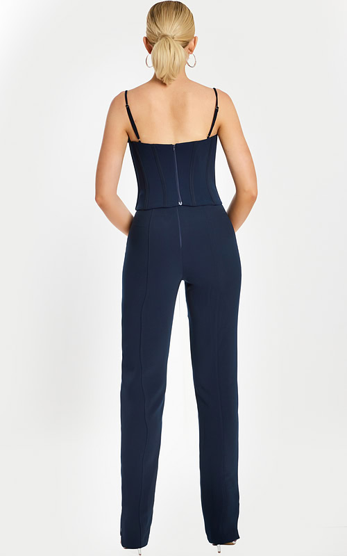 navy corset bodice jumpsuit 49139