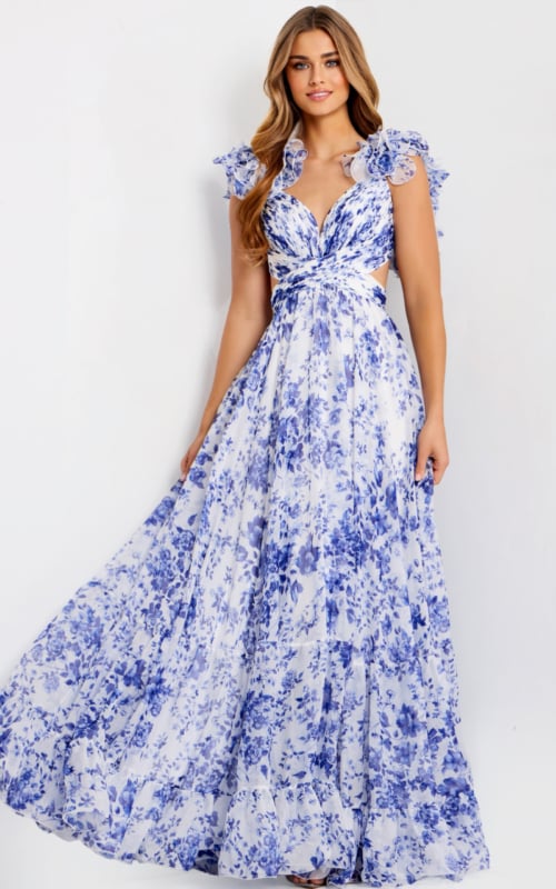 empire waist floral dress 49143