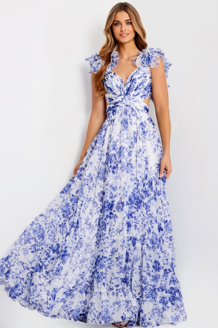 empire waist floral dress 49143