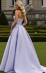 back of a line lilac dress 49196
