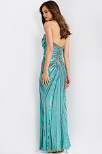 Strapless sweetheart gown with beaded embellishments