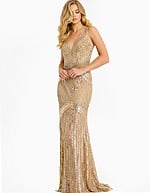 v neck embellished dress 49242