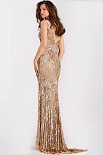 v back sheath dress 49242