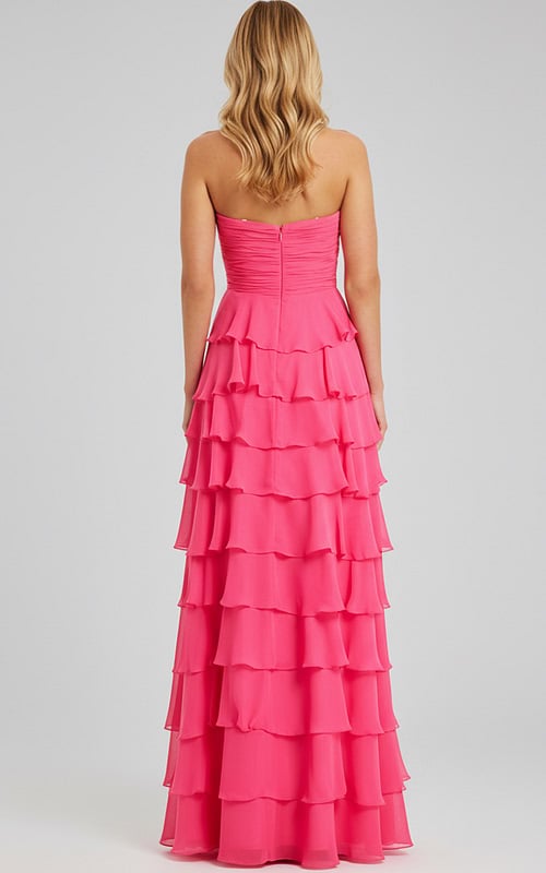 layered pink dress