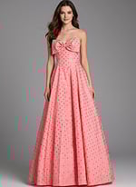 poko a line dress with bow details