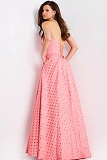 Strapless Sweetheart dress with Bow Accent and Lace-Up Back 49340