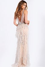 v back embellished dress 49377