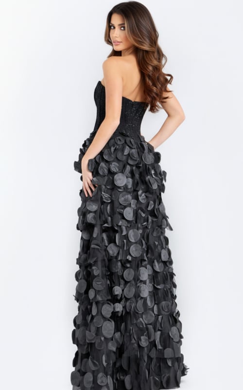 Strapless Corset Gown with 3D Petal Skirt 49384