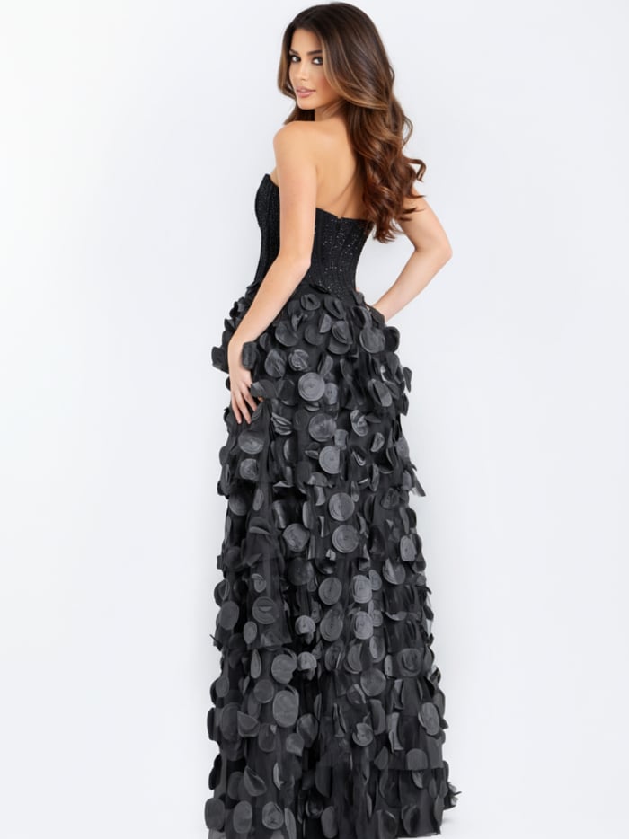 Strapless Corset Gown with 3D Petal Skirt 49384