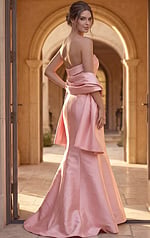 back view of Jovani style 49508 evening gown