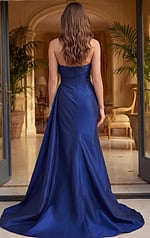 Strapless Draped Satin Gown 49509 - Image 4