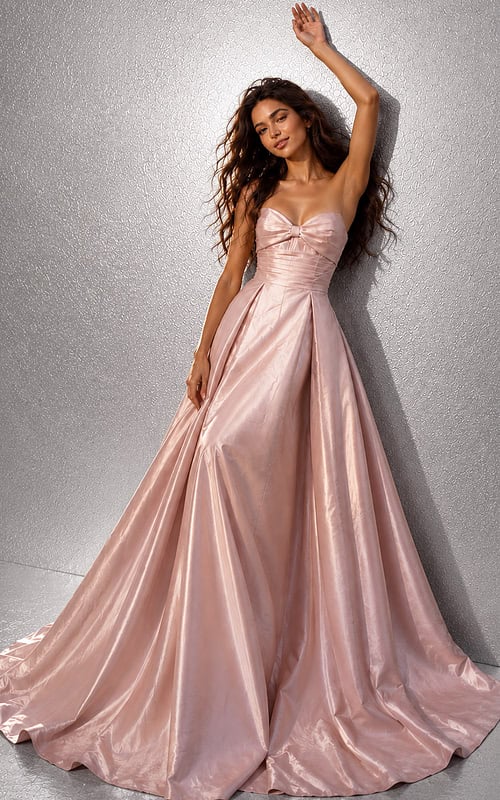 flowy a line long prom dress 49571