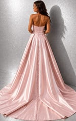 back of a line dress with back buttons 49571