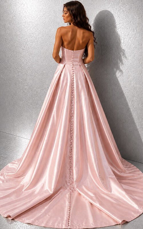 back of a line dress with back buttons 49571