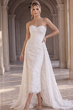 fitted sequin prom dress front view with spaghetti straps and deep v neckline