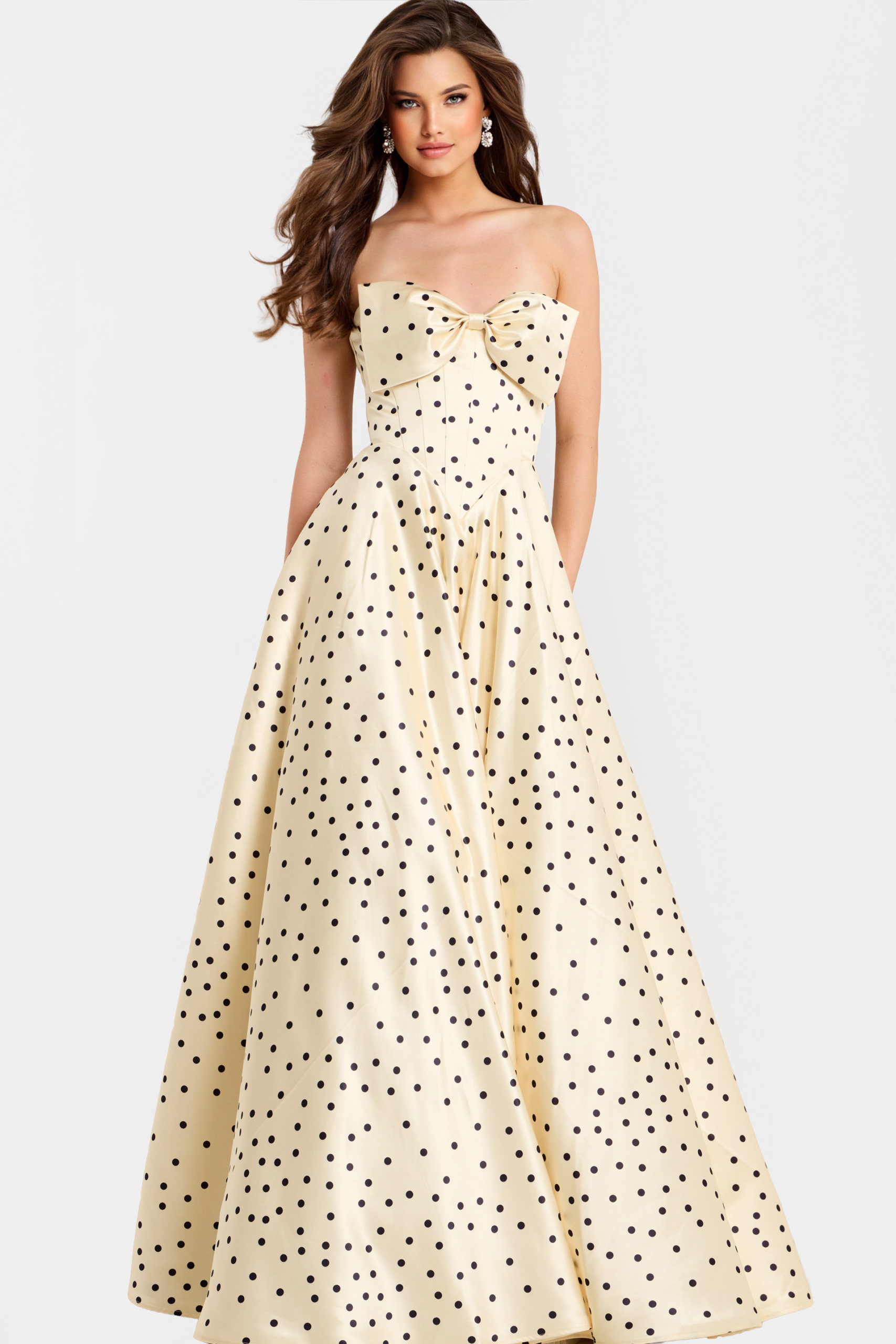 green emerald velvet dress Big Girls Tween Sequin Polka Dot Party Dress – HANNAH BANANA main image 1