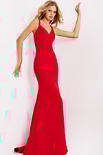 Mermaid Gown with Fitted design, sweep train, clean finish 49861