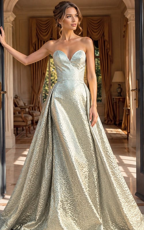 Modern couture evening gow