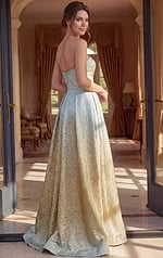 Structured corset style gown