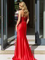 red mermaid dress 50012