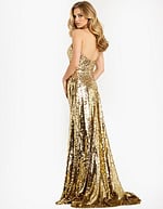 Sequin Strapless Gown 50020 - Image 3