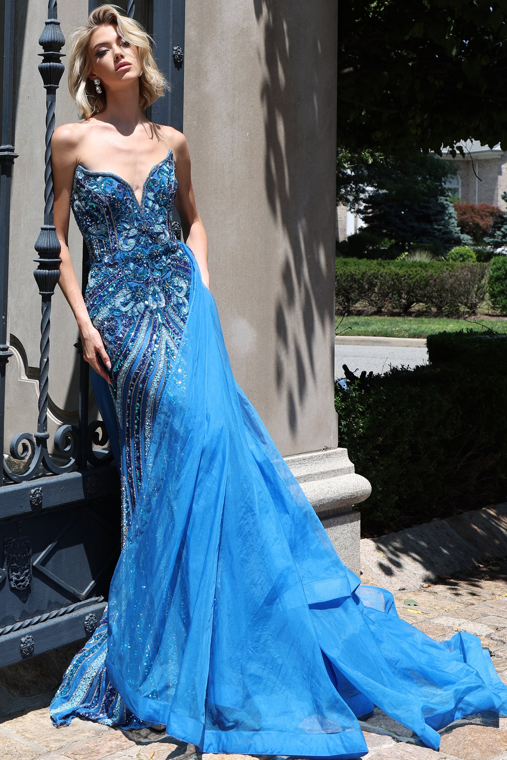 formal dresses pink Strapless Floral Prom Flower Applique Dress Evening Gowns ARD1327 party2024 Color:Custom Made Sleeveless Back WornOnTV: Beth's black and