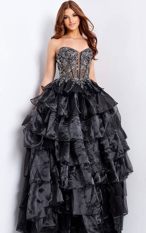 sweetheart neckline beaded dress 50259