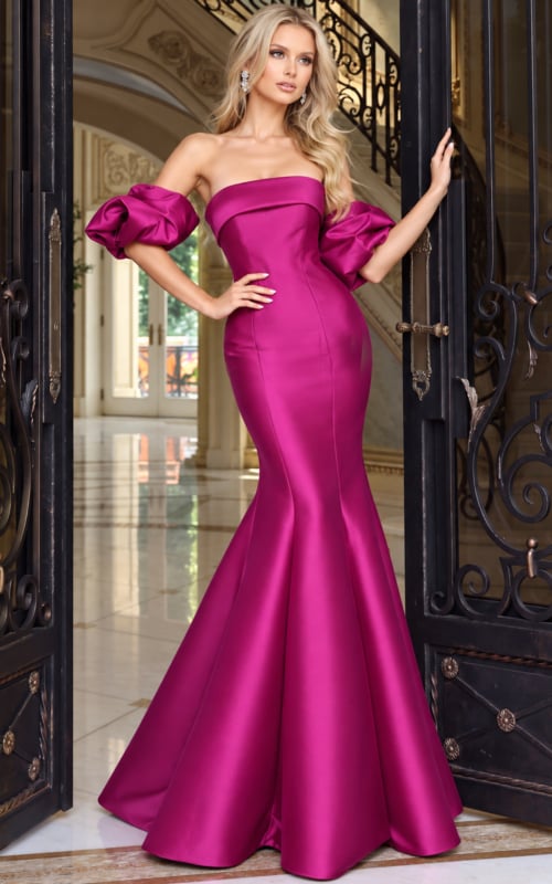 strapless mermaid simple dress