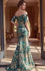 Formal Gown With Straight Neckline