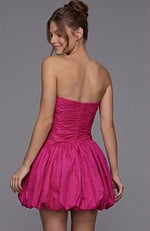 bodycon evening dress front view with sparkling texture and modern silhouette