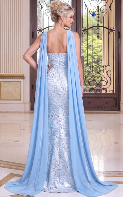 blue long mermaid dress 51906