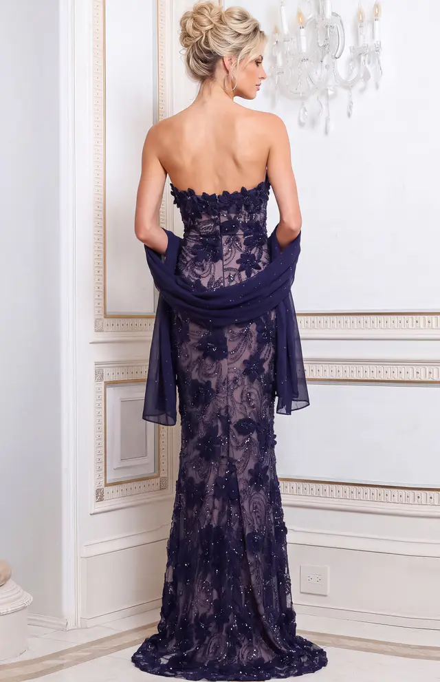 back of beaded navy lace 52018