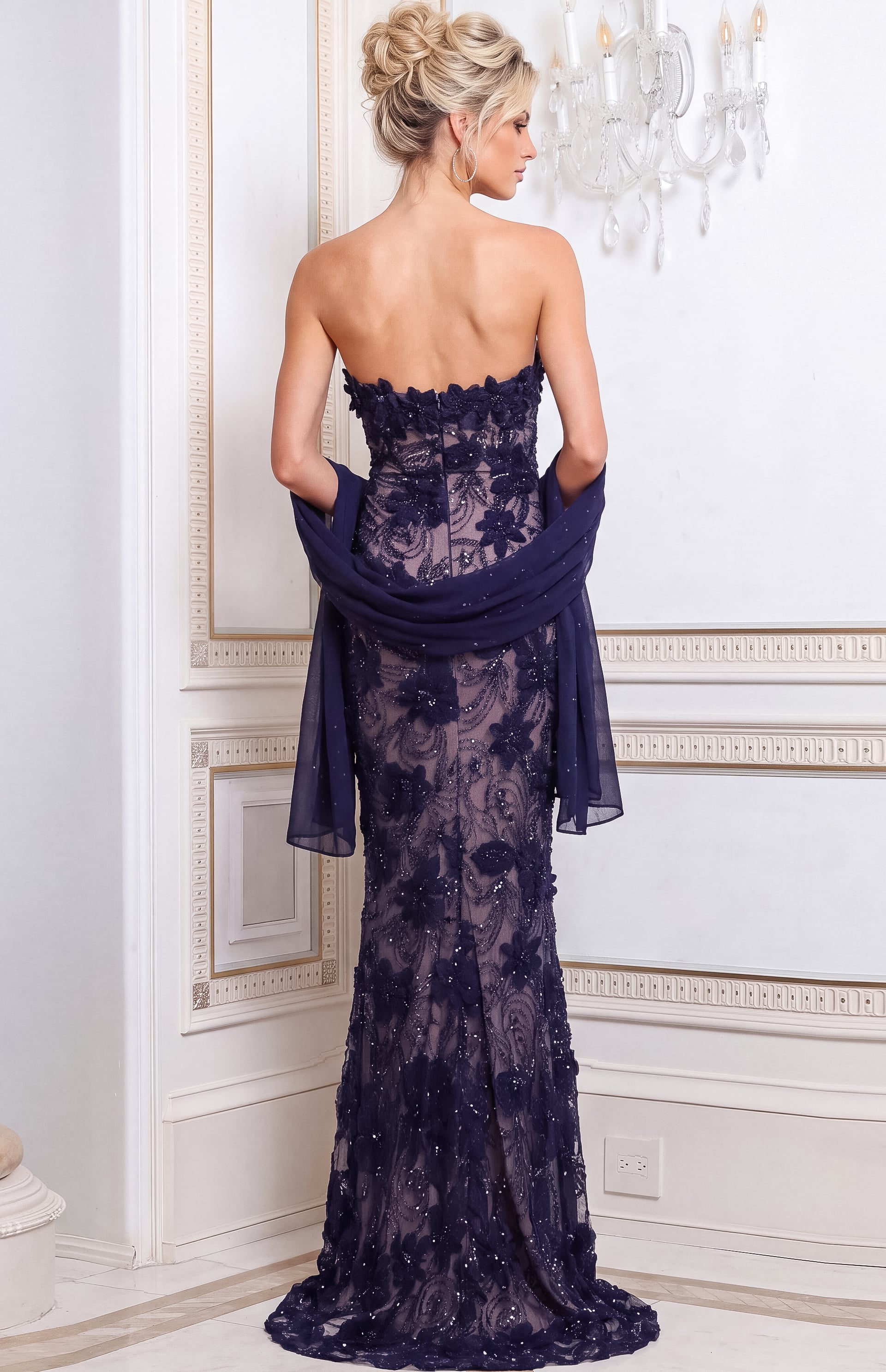 back of beaded navy lace 52018