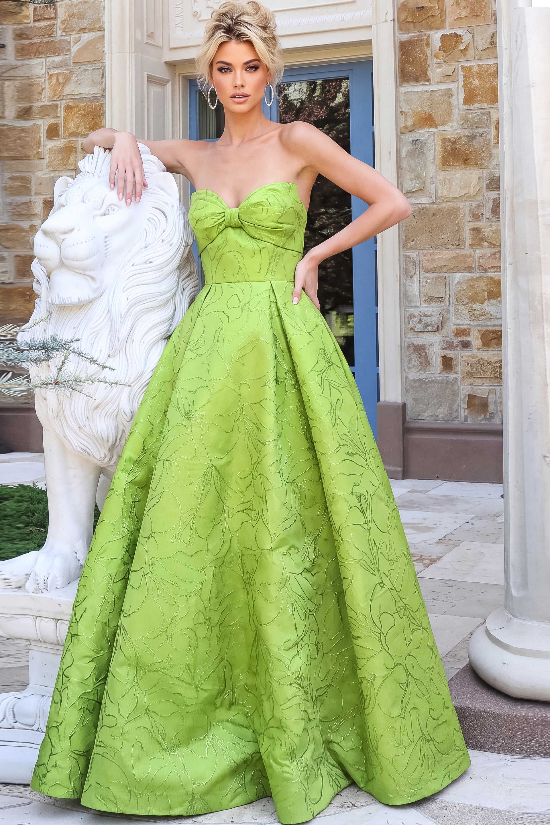 a line formal dress Sweetheart Sleeveless Pleated A-Line Prom denim blue dress Color:Aqua Sparkle Egyptian Maxi Dress - Sage Sizes