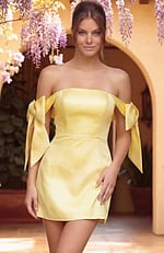 sleeveless formal gown with plunging neckline and fitted long design