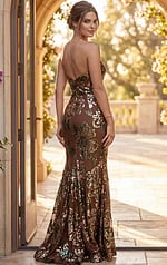 strapless mermaid evening dress 52775