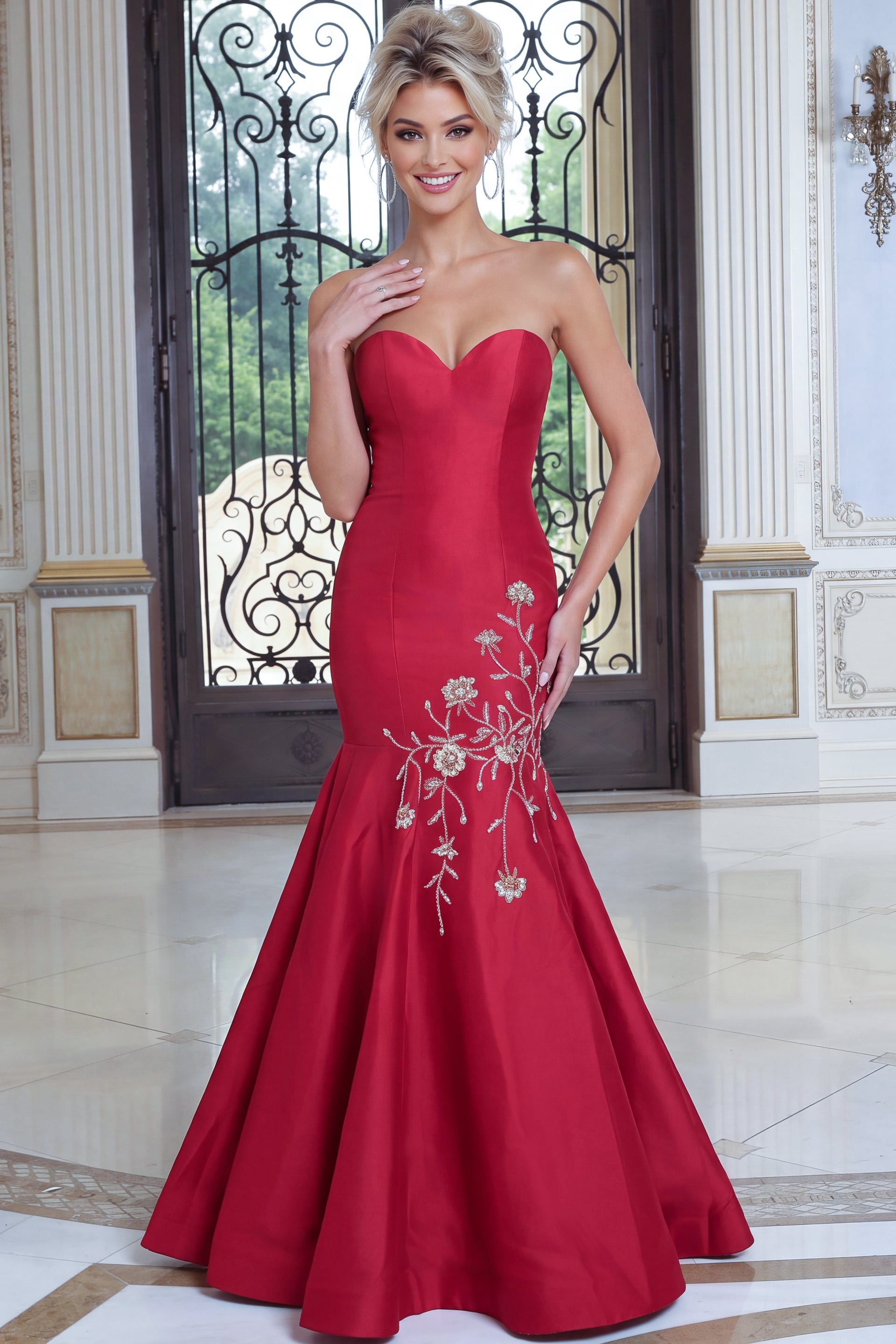 beaded fitted beaded dress 53140
