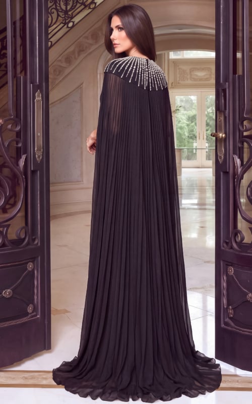 beaded black dress 53893
