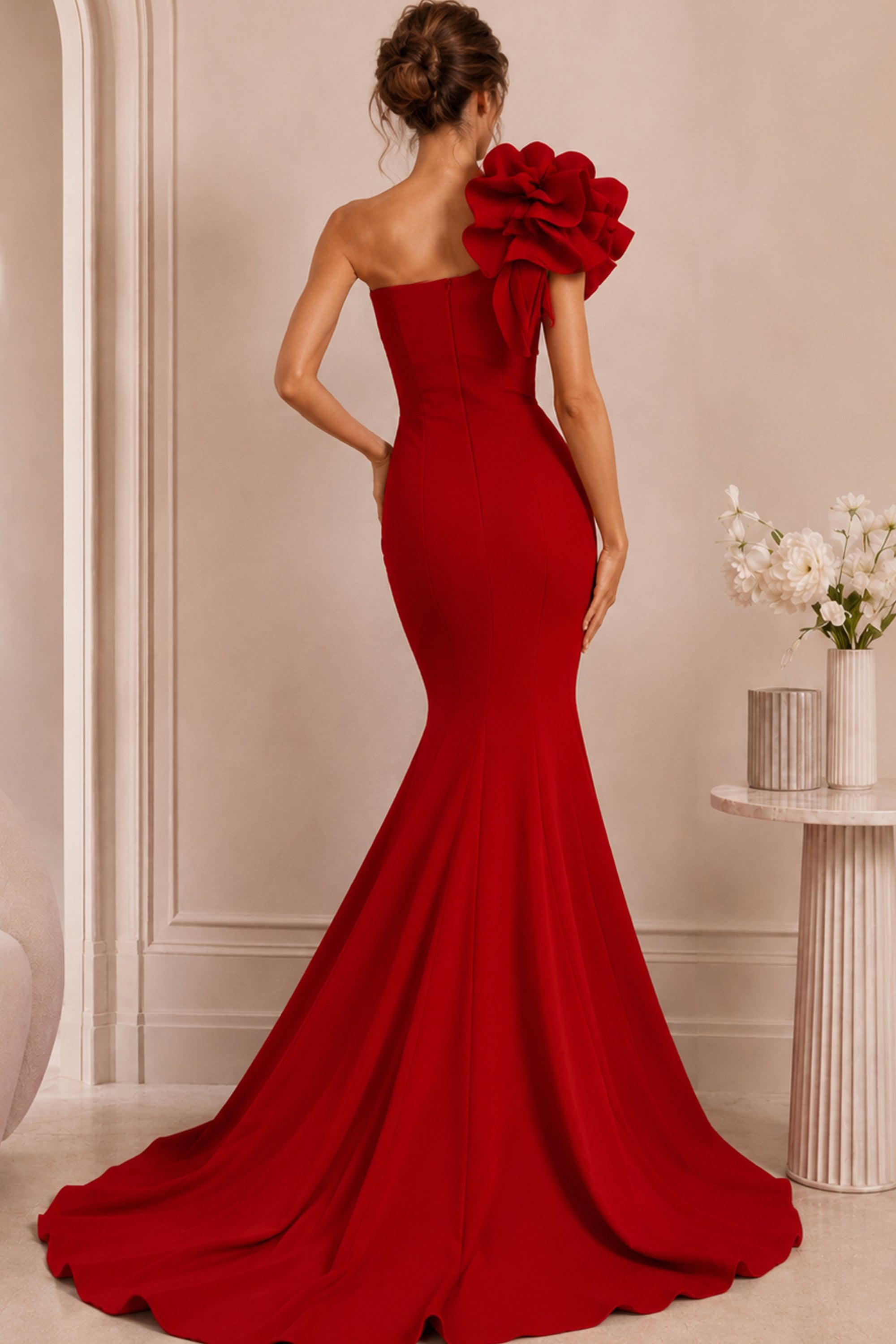 Jovani style 63994A in tomato