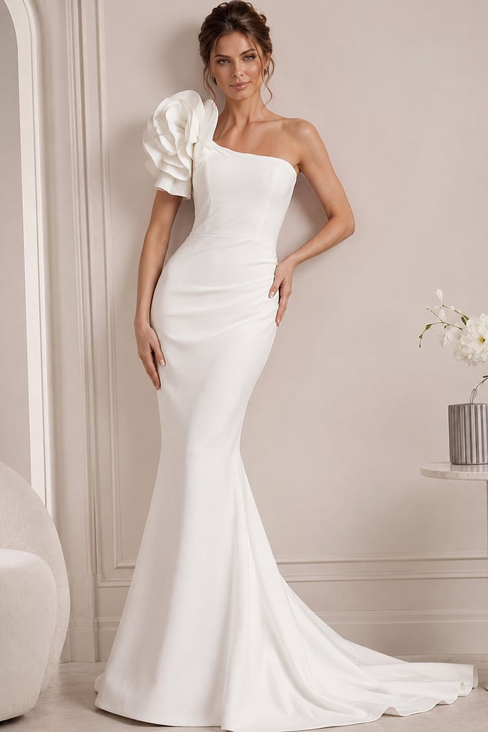 Jovani style 63994A in white