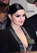 Model wearing Ariel Winter Wears Jovani to Ring out the New York Stock Exchange